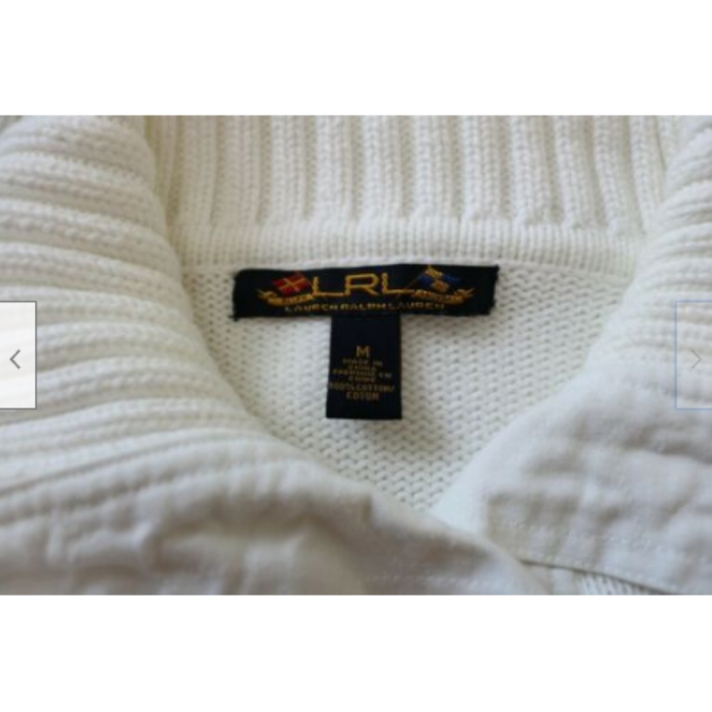 Lauren Ralph Lauren Womens Sweater White Pullover - Picture 6 of 6